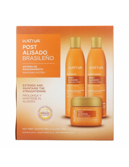 Shampoo and Conditioner Kativa KERATIN EXPRESS 3 Pieces