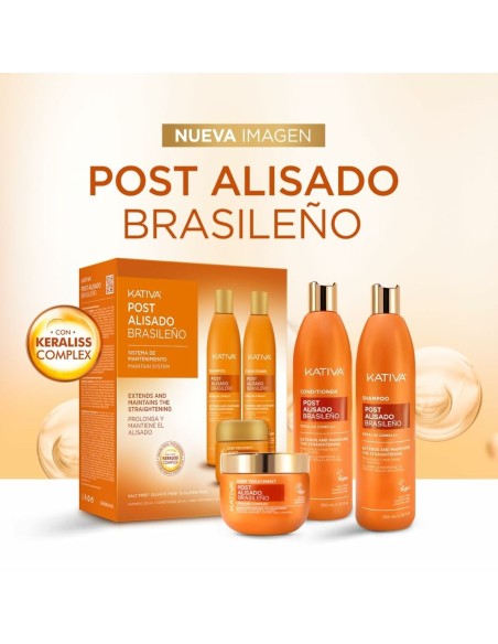 Shampoo and Conditioner Kativa KERATIN EXPRESS 3 Pieces