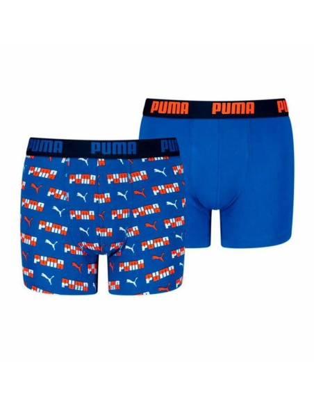 Pack of Underpants Puma Printed 2P Blue 2 Units