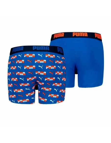 Pack of Underpants Puma Printed 2P Blue 2 Units