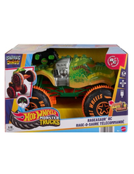 Remote-Controlled Car Hot Wheels Monster Trucks Samsh O Saurus 1:15