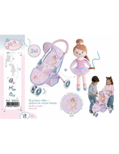 Doll Stroller Decuevas Gala 33 x 48 x 55 cm Lilac 50 cm