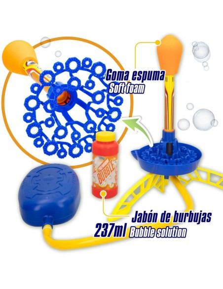 Bubble Blowing Game Rocket 237 ml 90 x 32 x 31 cm (4 Units)