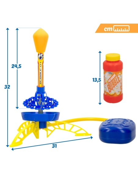 Bubble Blowing Game Rocket 237 ml 90 x 32 x 31 cm (4 Units)