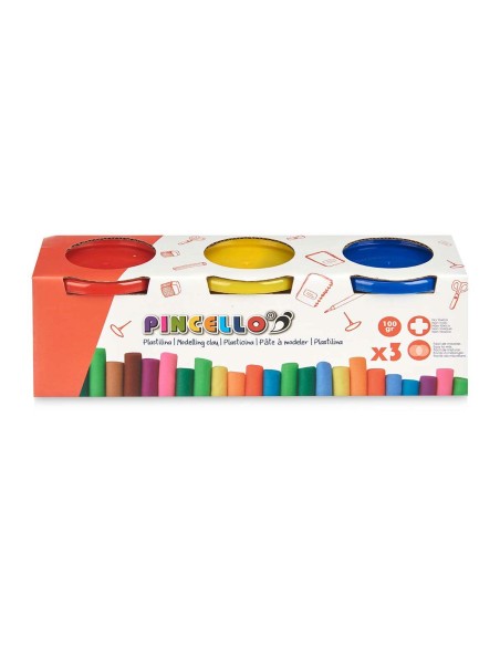 Modelling Clay Game Pincello 501 Yellow Blue Red (12 Units)