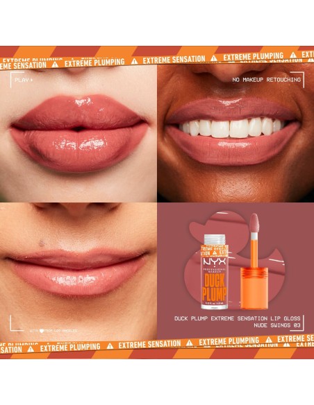 Lip-gloss NYX Duck Plump Nude swings 6,8 ml