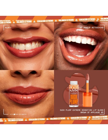 Lip-gloss NYX Duck Plump Brown of applause 6,8 ml