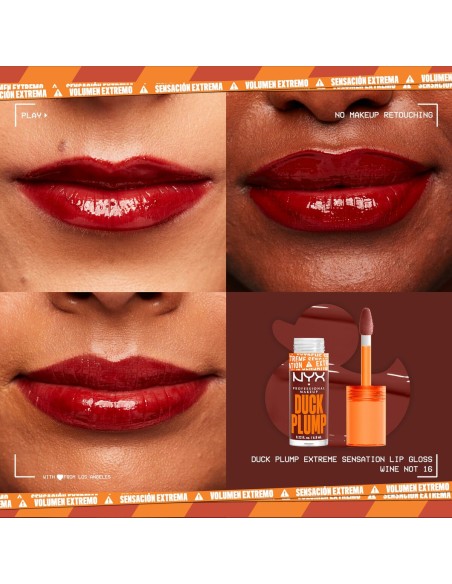 Lip-gloss NYX Duck Plump Wine not 6,8 ml