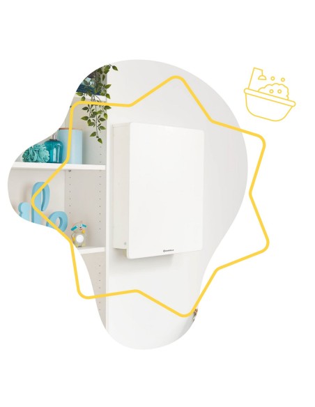 Changer Badabulle Plouf Compact Wall Foldable 46 x 46 x 61 cm