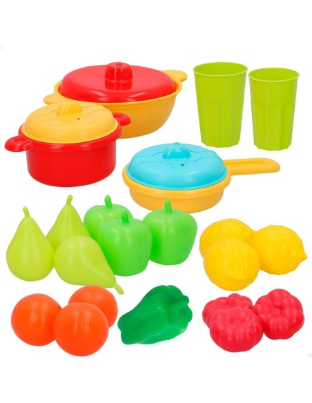 Toy Food Set AquaSport Kitchenware and utensils 24 Pieces (9Units)