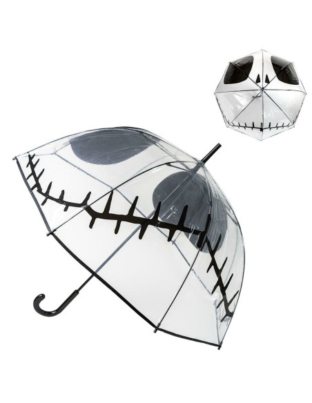 Umbrella The Nightmare Before Christmas Transparent 60 cm Black PoE