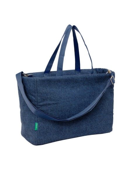 Bag Benetton Denim Blue 40 x 31 x 17 cm
