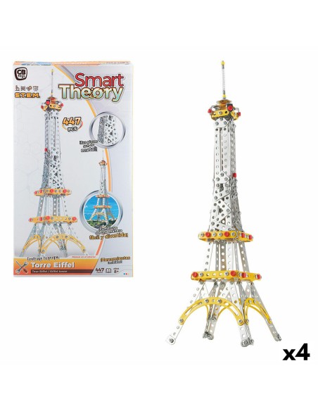 Construction set Colorbaby Tour Eiffel 447 Pieces (4 Units)
