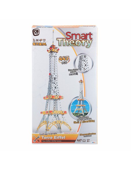 Construction set Colorbaby Tour Eiffel 447 Pieces (4 Units)