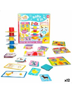 Puzzle Lisciani Giochi Carotina Baby 16 x 1 x 16,5 cm Farm 4-in-1 (12 Units)