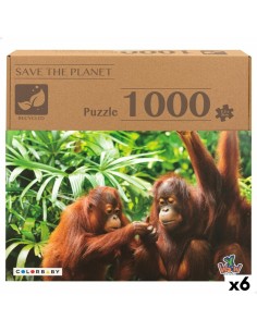 Puzzle Colorbaby Orangutan 6 Units 68 x 50 x 0,1 cm