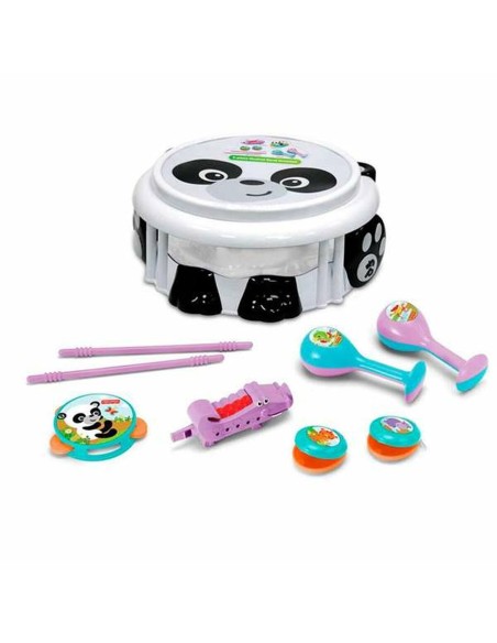 Set of toy musical instruments Reig Plastic Panda bear 9 Pieces