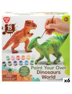 Set of 2 Dinosaurs PlayGo 15 Pieces 6 Units 14,5 x 9,5 x 5 cm Dinosaurs For painting
