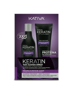 Brazilian Hair Straightener Set Kativa Keratin (2 pcs) (250 ml + 200 ml)