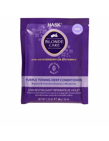 Colour Reviving Conditioner for Blonde Hair HASK Blonde Care 50 g