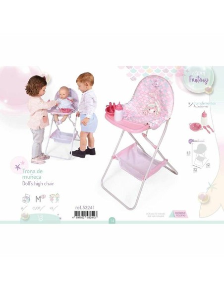 Chair for Dolls Decuevas Ocean Fantasy  Highchair 65 x 32 x 42 cm