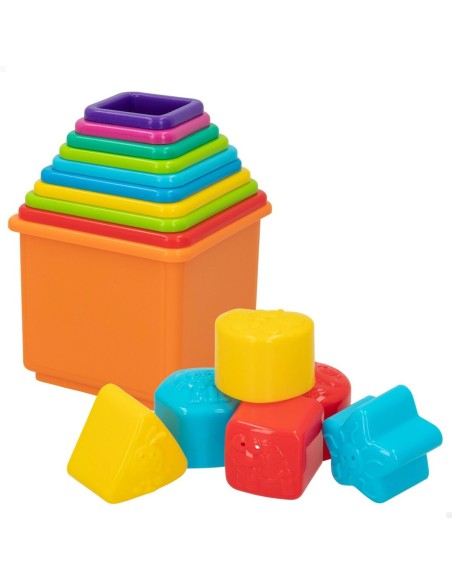 Stacking Blocks PlayGo 16 Pieces 4 Units 10,5 x 9 x 10,5 cm