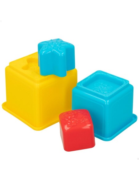 Stacking Blocks PlayGo 16 Pieces 4 Units 10,5 x 9 x 10,5 cm