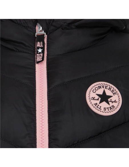 Children's Jacket Converse Solid Mdwt Puffer Black