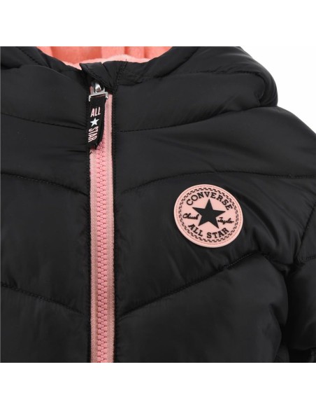 Children's Jacket Converse Solid Mdwt Puffer Black