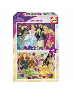 Puzzle Educa Disney Princess 2 x 48