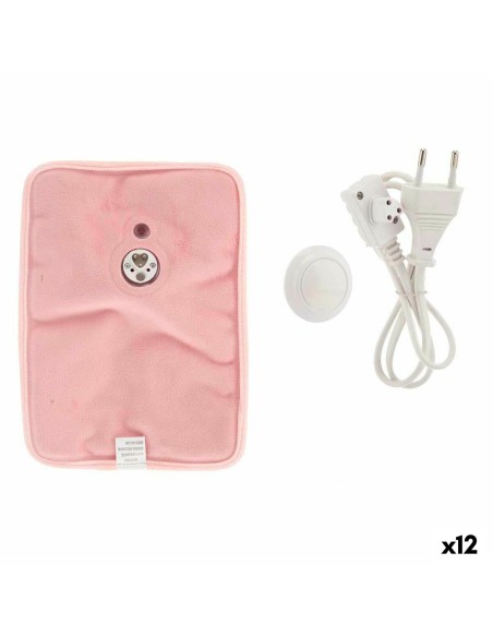 Electric Hot Water Bottle Hands Pink Plastic 380 W Velvet (12 Units)