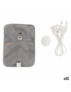 Electric Hot Water Bottle Hands Grey Plastic 380 W Velvet (12 Units)