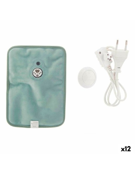 Electric Hot Water Bottle Hands Green Plastic 380 W Velvet (12 Units)