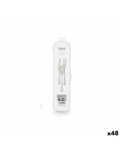 Case Pieces of Cutlery Travel Transparent (48 Units)