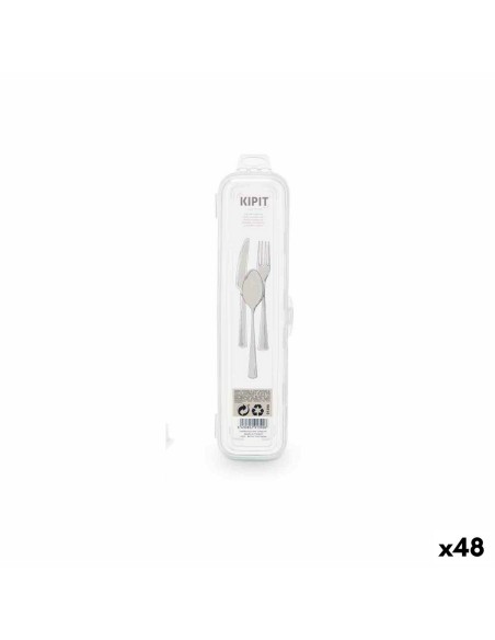 Case Pieces of Cutlery Travel Transparent (48 Units)