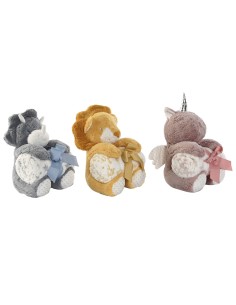 Gift Set for Babies Home ESPRIT Yellow Blue Pink Polyester (3 Units)