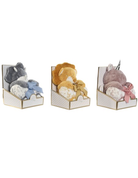 Gift Set for Babies Home ESPRIT Yellow Blue Pink Polyester (3 Units)