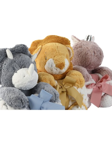 Gift Set for Babies Home ESPRIT Yellow Blue Pink Polyester (3 Units)