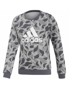 Hoodless Sweatshirt for Girls Adidas ID Crew Grey Light grey