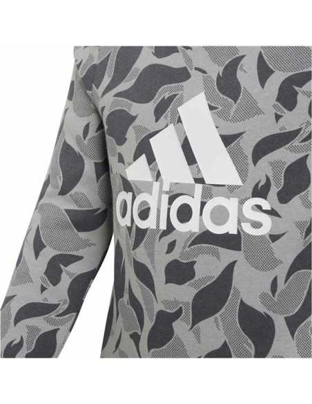 Hoodless Sweatshirt for Girls Adidas ID Crew Grey Light grey