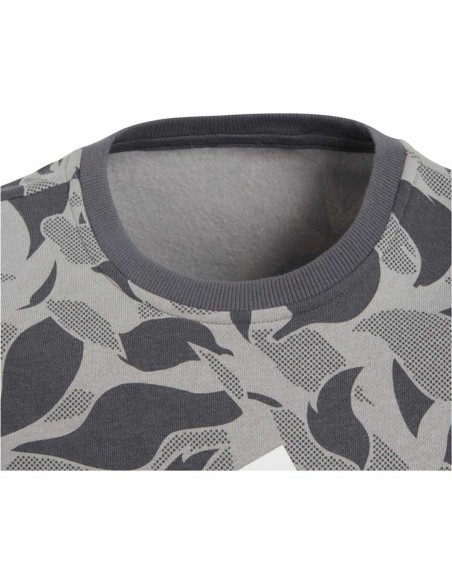 Hoodless Sweatshirt for Girls Adidas ID Crew Grey Light grey