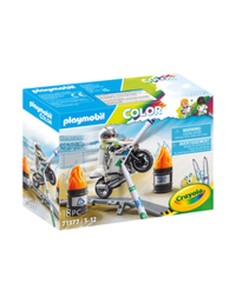 Playset Playmobil Color Motorbike 18 Pieces 2