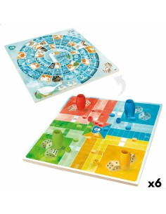 Parchís and Oca Board Colorbaby 25 x 1 x 25 cm (25 Pieces) (6 Units)