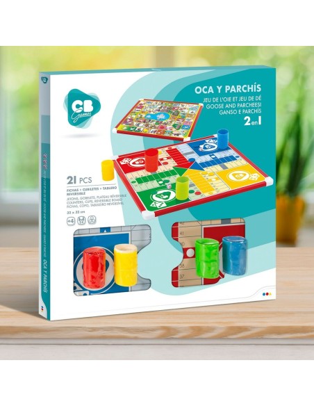 Parchís and Oca Board CB Games 32 x 32 x 1 cm (25 Pieces) (6 Units)