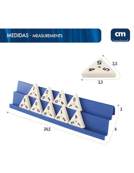 Board game CB Games Rummi 24,5 x 3 x 6 cm (60 Pieces) (6 Units)