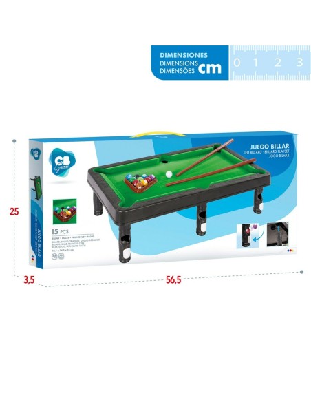 Pool table CB Games 44,5 x 13 x 24,5 cm (12 Units)