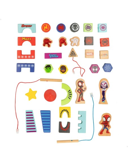 Playset Spidey Amazing Friends & Friends Wood 35 Pieces