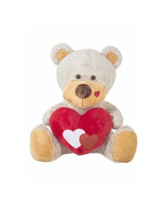 Fluffy toy Beige Bear Heart 110 cm