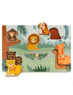Child's Wooden Puzzle Woomax (12 Units) 2