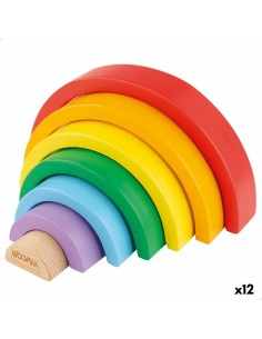 Skills game Woomax Rainbow 21 x 10 x 3,5 cm (12 Units)